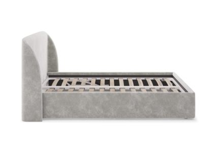 Кровать Сонум Nicole Микровелюр Светло-серый (с подъемным механизмом) 180х200