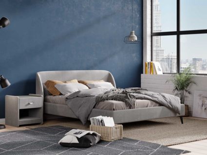 Кровать Сонум Rosa Кашемир Серый 180х190