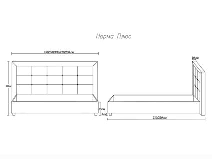 Кровать Димакс Норма + Агат 90х200