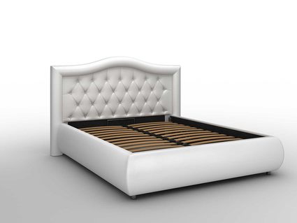 Кровать Sleeptek Premier 6 Экокожа White (с подъемным механизмом) 266