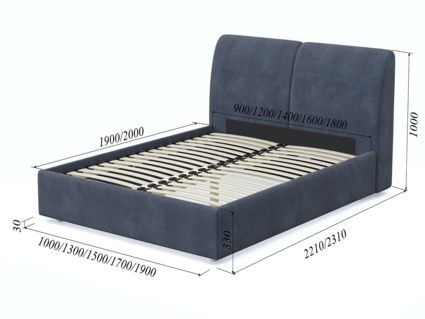 Кровать Арско Бекка Микрошеннил Frida 08 160х200