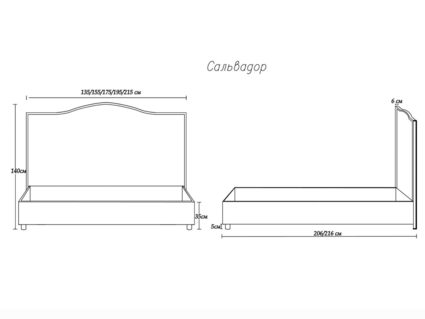 Кровать Димакс Сальвадор Кварц 120х200