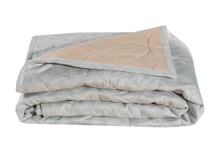 Одеяло-покрывало Primavelle Organic Cotton серо-голубое 790