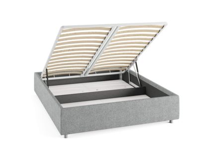 Кровать Сонум Scandinavia Экокожа Белая (с подъемным механизмом) 140х190